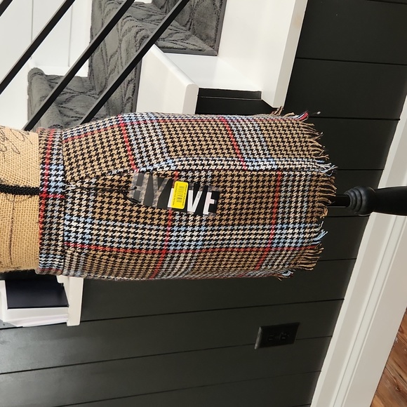 HYFVE Plaid Fringe Hem Mini Skirt - Picture 3 of 8